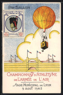CPA Illustrateur Lyon, Championnat D`Athlétisme De L`Armée De L`Air 1942  - Sonstige & Ohne Zuordnung