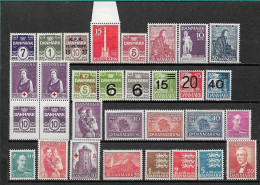Collection Timbres Neufs** Danemark De 1934 A 1990 - Collezioni