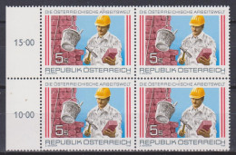 1989 , Mi 1973 ** (1) - 4 Er Block Postfrisch - Die österreichische Arbeitswelt - Unused Stamps