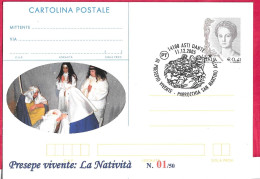 REPIQUAGE - ANNULLO SPECIALE " ASTI DANTE * 11.12.2005*/III PRESEPIO VIVENTE- PARROCCHIA SAN MARTINO ASTI" - Stamped Stationery