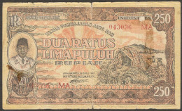Oeang Republik Indonesia (ORI) III 250 Rupiah Contemporary Forgery P-30 1947 VG - Indonesien