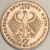Germany Federal Republic - 2 Mark 1973 F, Konrad Adenauer, KM# 124 (#4823) - 2 Mark