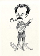 GEORGES BRASSENS   GUITARE ET PIPE   -  EDITION PRIVEE   INTERDIT IMPRIM   -  TIRAGE LIMITE - Artisti