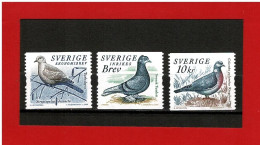 SUEDE - 2004 - N° 2394/2396 -  NEUFS** - FAUNE - OISEAUX - COLOMBES ET PIGEONS -  Y & T - COTE : 7.00 Euros - Unused Stamps