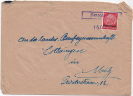 37353# HINDENBURG LOTHRINGEN LETTRE Obl SENGBUSCH 16 Octobre 1941 SEINGBOUSE MOSELLE METZ - Briefe U. Dokumente