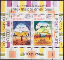 Chypre Turque - Cyprus - Zypern Bloc Feuillet  2003 Y&T N°BF20 - Michel N°B21 *** - EUROPA - Neufs