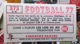 Image Football Panini Club Français 1977 - Edition Française