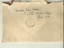 Lettre Envoyer A  Olivier De  Gourcuff 1940 Par L Acteur Jean Tissier Avec Signature Tres Rare - Attori E Comici 