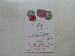 (Pauillac, Médoc - Etiquette Ancienne - Grand Cru) -  Château MOUTON-ROTHSCHILD 1978 (illustration Riopelle) - Vino Tinto