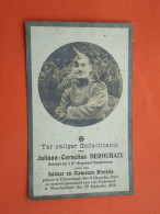 Oorlogsslachtoffer Juliaan Deroubaix Geboren Te Vlamertinge 1892 Gesneuveld Te Passchendale 1918   (2scans) - Religion & Esotericism