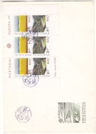 Europa 1977 - Portugal - Lettre FDC De 1977 - GF - Oblit Lisboa - Valeur 70,00 Euros - - Lettres & Documents