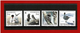 SUEDE - 1994 - N° 1829/1832 -  NEUFS** - PROTECTION DES OISEAUX - Y & T - COTE : 12 Euros - Neufs