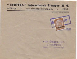 37360# HINDENBURG LOTHRINGEN LETTRE Obl SPICHERN 6 Avril 1941 SPICHEREN MOSELLE THIONVILLE - Covers & Documents