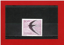 SUEDE - 1988 - N° 1480 -  NEUF** - OISEAU - MARTINET - Y & T - COTE : 12.00 Euros - Unused Stamps