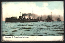 AK Hochsee Gross-Torpedobootdivision Unterwegs  - Krieg