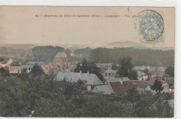 ENVIRONS DE MONS-EN-LAONNOIS - LANISCOURT . VUE GENERALE .  CARTE COLORISEE AFFR SUR LE RECTO - Other & Unclassified