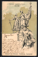 Künstler-AK Neuchatel, Cinquantenaire République Neuchateloise 1848-1898  - Other & Unclassified