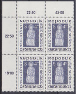 1990 , Mi 1988 ** (1) - 4 Er Block Postfrisch - 850 Jahre Stift Seckau - Unused Stamps