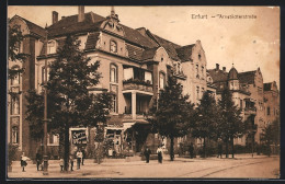 AK Erfurt, Arnstädterstrasse Mit Zigarrengeschäft Hermann Schütze  - Erfurt