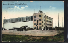 AK Erfurt, Hermann Göring-Flughafen Mit Flugzeug  - Sonstige & Ohne Zuordnung