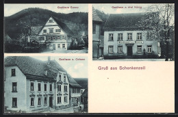 AK Schenkenzell, Gasthaus Sonne, Gasthaus Z. Drei König, Gasthaus Z. Ochsen  - Other & Unclassified