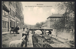 AK Alt-Erfurt, Alter Geralauf An Der Löbergera Mit Löberbrücke  - Gera