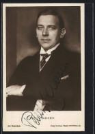 AK Opernsänger Paul Hansen Mit Verschränkten Armen, Mit Original Autograph  - Opera