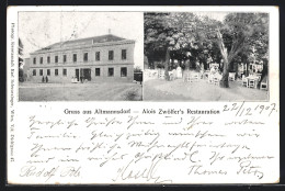 AK Wien, Altmannsdorf, Alois Zwölfer`s Restaurant, Garten  - Other & Unclassified