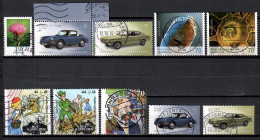 BRD 2016, MiNr. 3199, 3201 - 3202, 3205 - 3206, 3209, 3210, 3211, 3213 - 3214, Gestempelt; A-3048 - Gebraucht