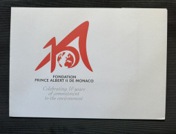 Monaco - 2016 - Fondation Prince Albert II De Monaco - Celebrating 10 Years Of Commitment To The Environment - FDC