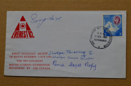 1982 First Canadian Ascent Of Everest Expedition Signed 4 Sherpas Mountaineering Escalade Alpinisme - Sportspeople