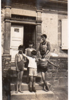 Photographie Photo Vintage Snapshot Aveyron Clamensac Enfant école ? - Lieux