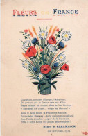 4V5Hy  Illustrateur Fleurs France Propagande Patriotique Texte De Henry De Casamajor - 1900-1949