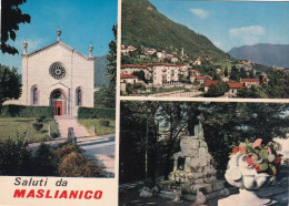 Cartolina Maslianico ( Como ) Saluti Con Vedutine - Como