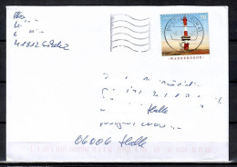 MiNr. 3396, Neuer Leuchtturm Wangerooge, Auf Brief Von BZ 41 Nach Halle; B-276 - Storia Postale