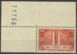 FRANCE - 1936, INAUGURATION OF OF THE VIMY MONUMENT STAMP,UMM (**). - Unused Stamps
