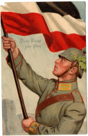 1.12.40 GERMANY, ELZACH, WW I, 1915, ILLUSTRATION, POSTCARD (FOLD UPPER LEFT CORNER) - Guerre 1914-18