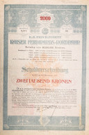 Top: Vienne 1904: K. K. Priv. Kaiser Ferdinands Nordbahn 2.000 Kronen - Sonstige & Ohne Zuordnung