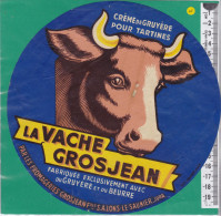 C1449 FROMAGE LA VACHE GROSJEAN  TARTINES GRUYERE ET BEURRE GROSJEAN LONS LE SAUNIER JURA - Fromage