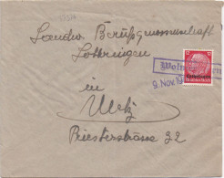 37376# HINDENBURG LOTHRINGEN LETTRE Obl WOLMERINGEN 9 Novembre 1941 VOLMERANGE LES MINES MOSELLE THIONVILLE - Lettres & Documents