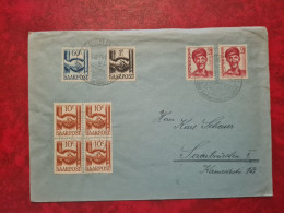 Lettre / Carte   1948  LETTRE ST INGBERT TIMBRES SAARPOST - Altri & Non Classificati