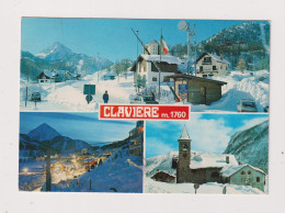 ITALY - Claviere Multi View Used Postcard - Otros & Sin Clasificación