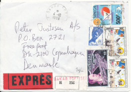 Senegal Registered Cover Sent Air Mail To Denmark Dakar 4-10-1993 Topic Stamps - Senegal (1960-...)