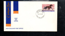 NOUVELLE ZELANDE FDC 1970 HIPPISME - Paardensport