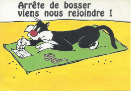 CPM  Gros Minet Arrête De Bosser Viens Nous Rejoindre - Humor