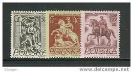 POLAND 1956 MICHEL NO 974-976 MNH - Unused Stamps