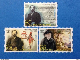 2001 Vaticano Francobolli Nuovi Mnh** Centenario Morte Giuseppe Verdi - Unused Stamps