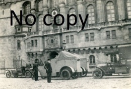 PETITE PHOTO FRANCAISE - AUTOMITRAILLEUSE A SAINT GERMAIN EN LAYE PRES DE VERSAILLES - PARIS - GUERRE 1914 1918 - Guerre, Militaire