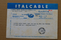 Rare 1954 PC Of Telegram Compagnoni Lacedelli K2 Conquista First Ascent Mountaineering Escalade Alpinisme - Sportspeople