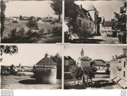 V6-46) LIMOGNE (LOT)  VUE GENERALE COTE SUD EST VUE PRISE DU CHATEAU - LE CHATEAU - LA GRANDE PLACE -- ( 2 SCANS ) - Other & Unclassified